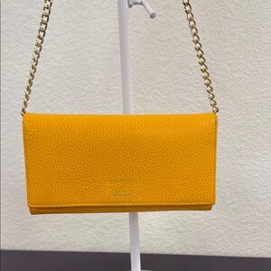 Gucci Leather Wallet with Chain